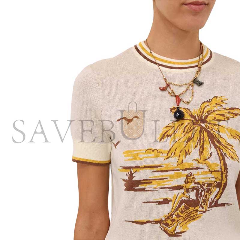 ZIMMERMANN DAYLIGHT JACQUARD TEE 2637TRS263